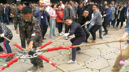 石家庄趣味运动会大全之 多向拔河